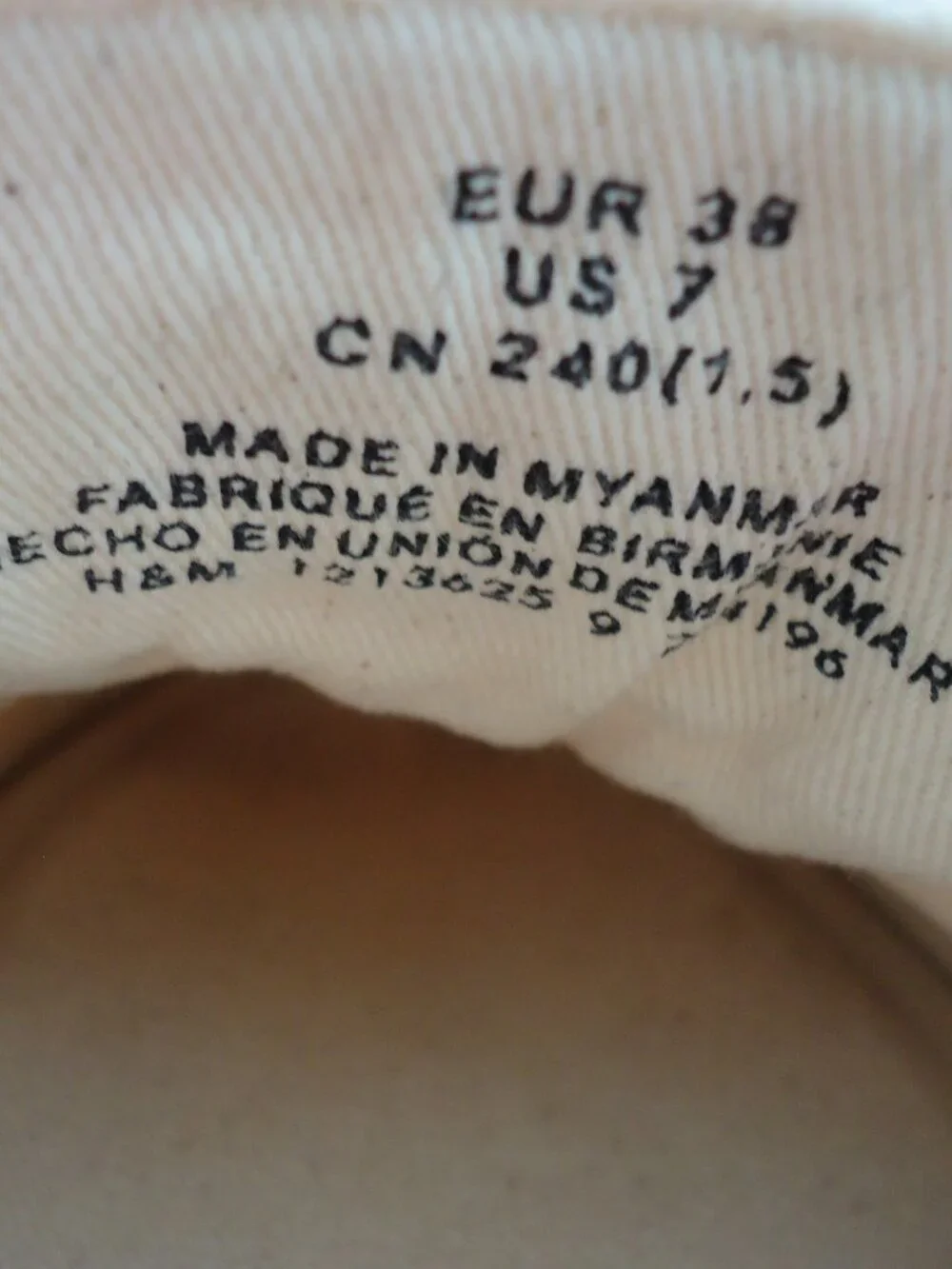 H&M size platform