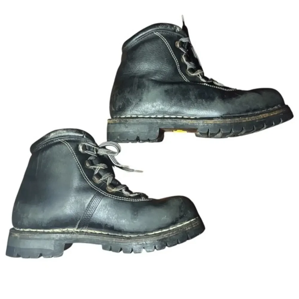 Vintage Standard Limmer Hiking Boots Men’s Size 7.5 Handmade Leather Trail Boots