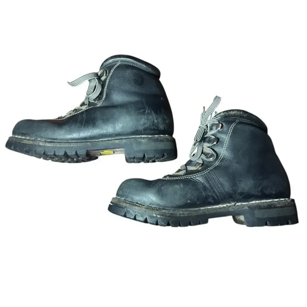 Vintage Standard Limmer Hiking Boots Men’s Size 7.5 Handmade Leather Trail Boots