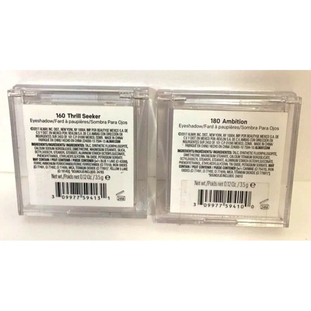 2x Almay Shadow Squad Eyeshadow #160 Thrill Seeker And #180 Ambition NEW SEALED