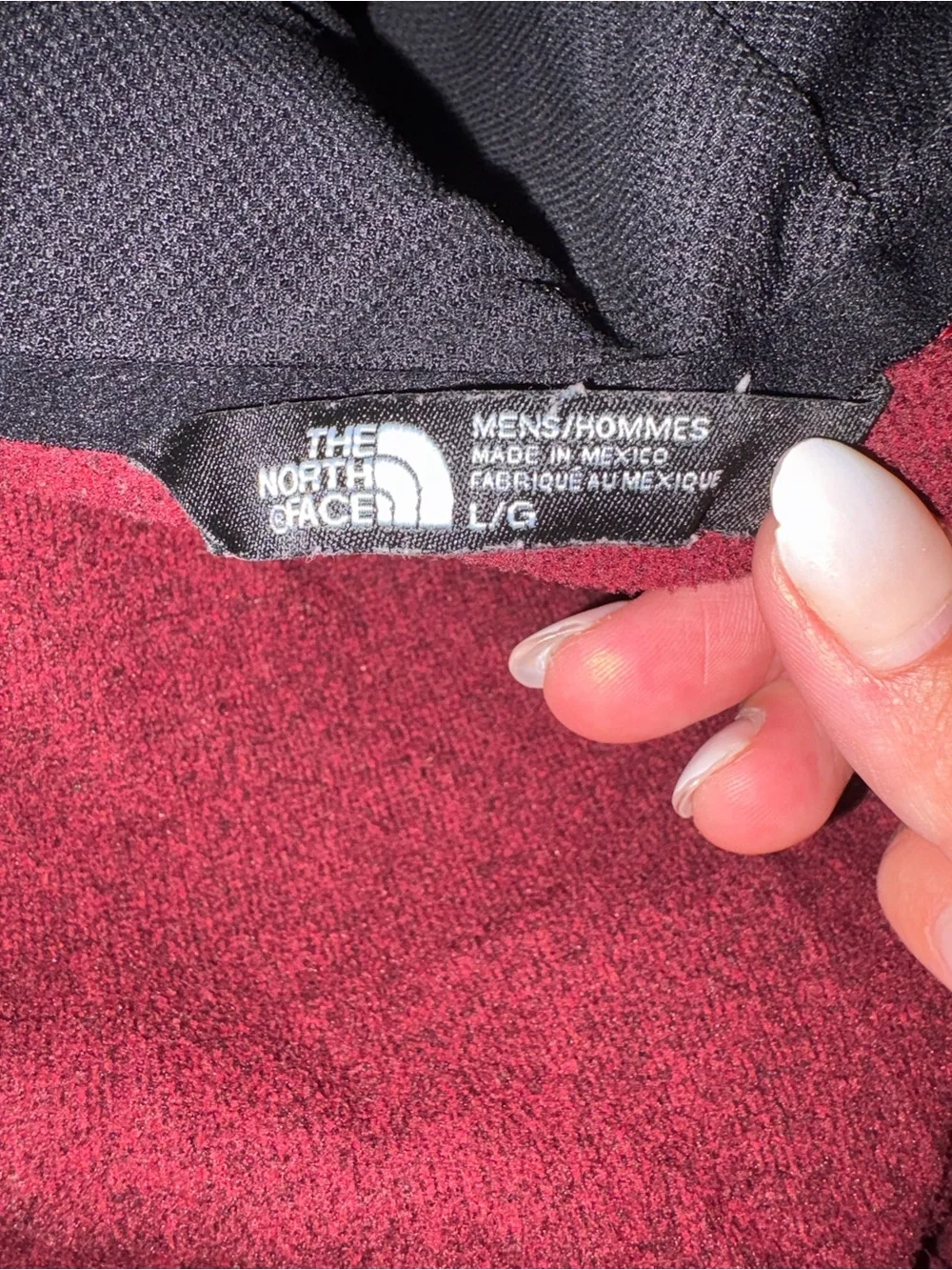 The North Face premium burgundy