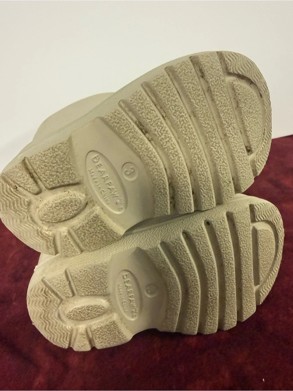 BearPaw kids’ rubber