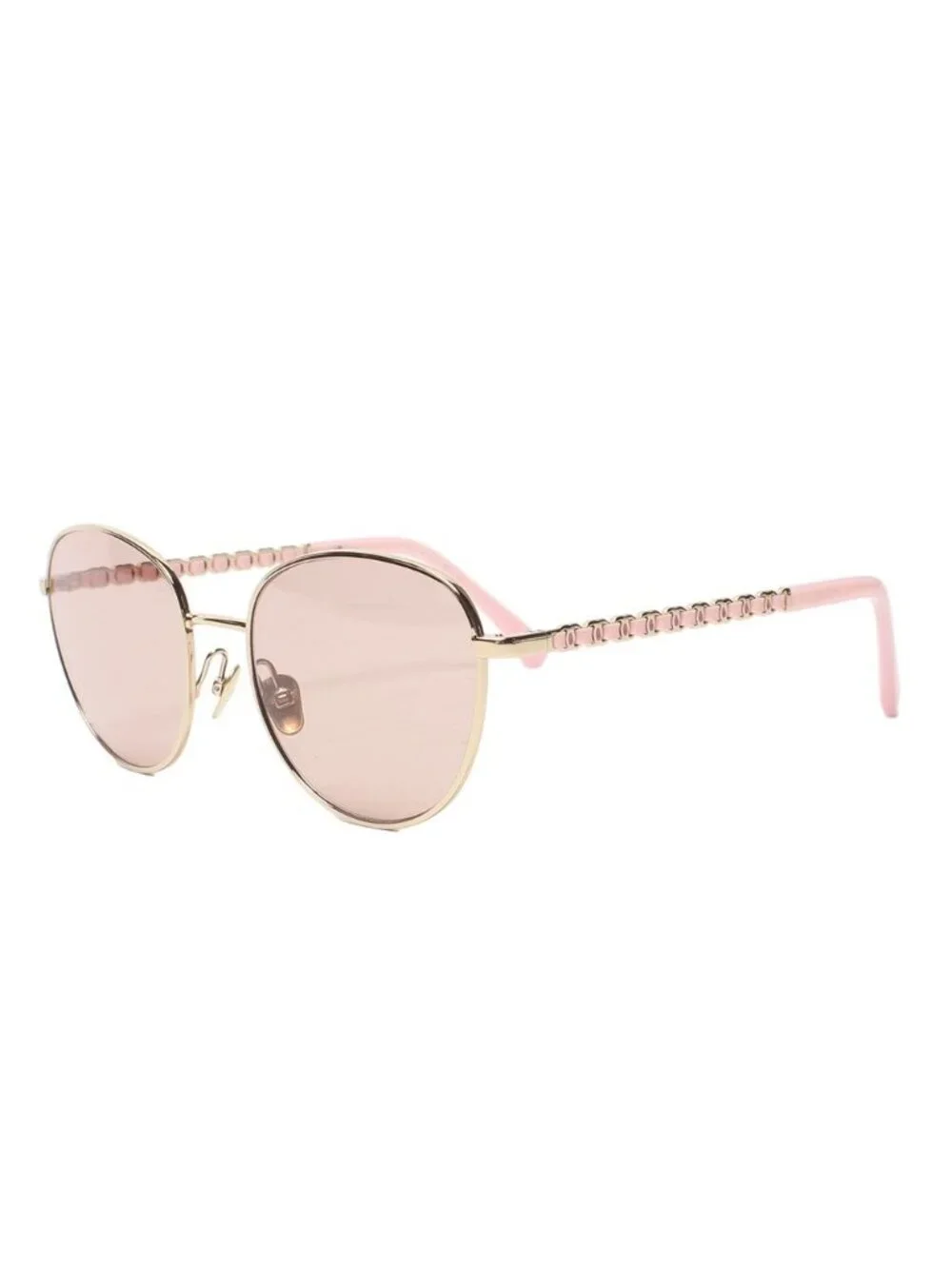 Chanel Sunglasses Eyewear Gold Panto Shape Optical