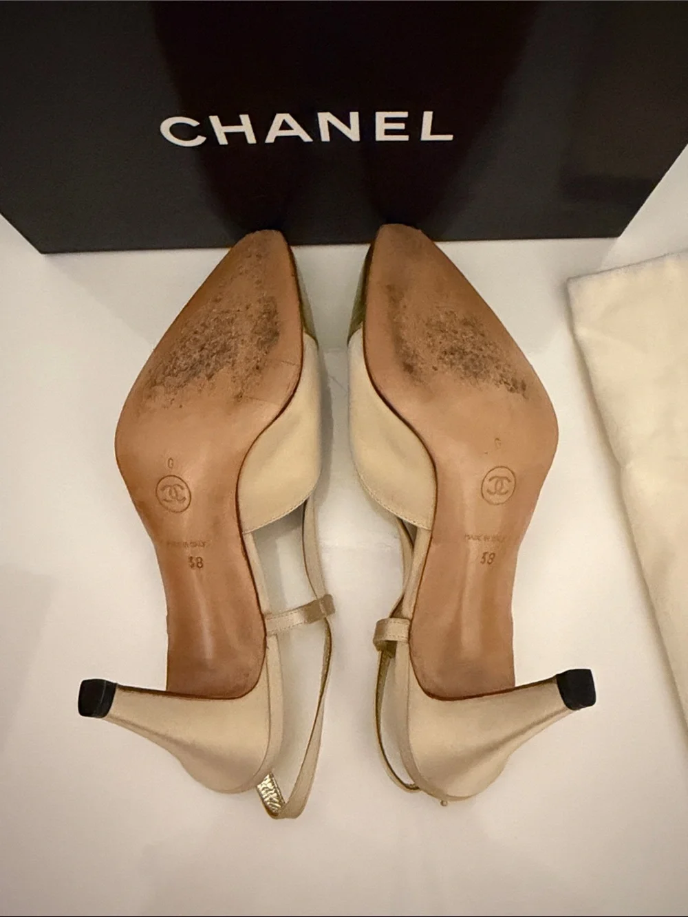 CHANEL slingback pumps
