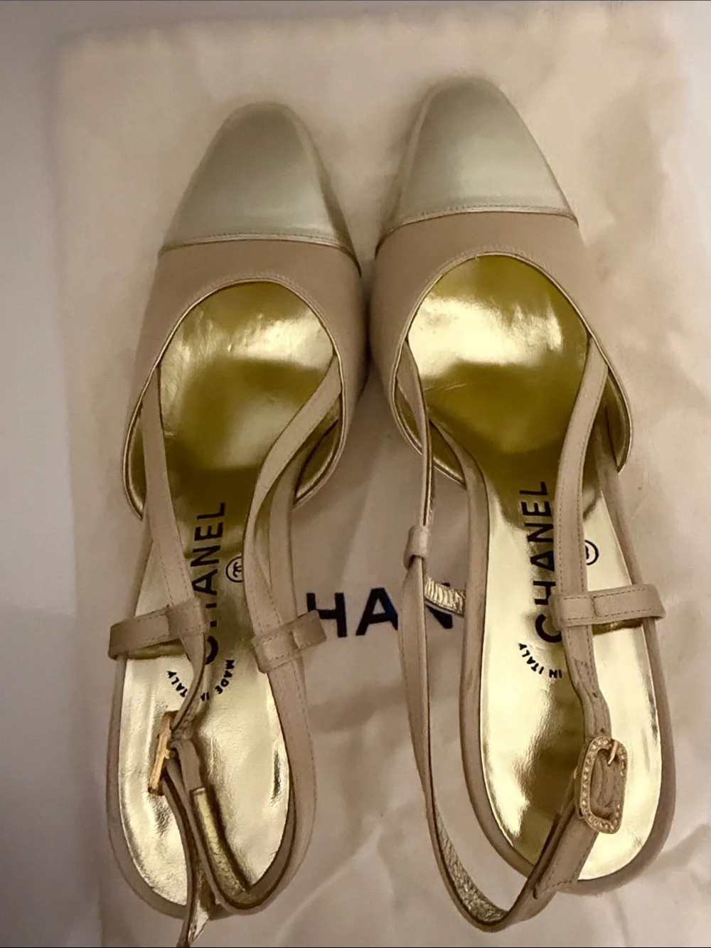 CHANEL slingback pumps