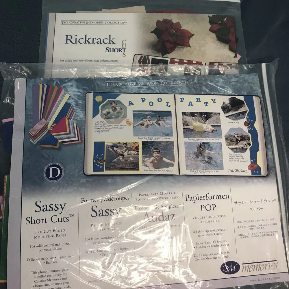 Creative‎ Memories Rick Rack, Sassy, Zesty Geometric Shortcuts Lot