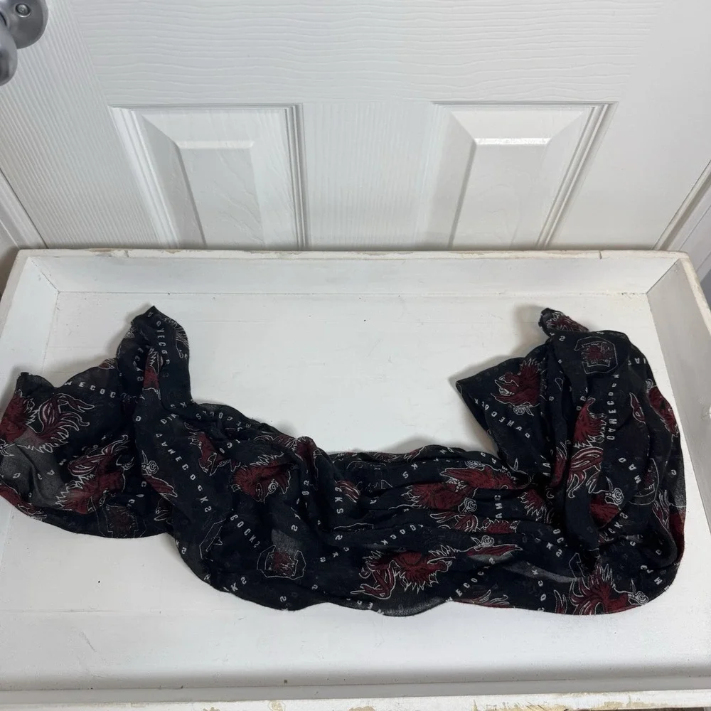 Infinity‎ Scarf Garnet/Black Football Carolina S.C. Gamecocks (USC)