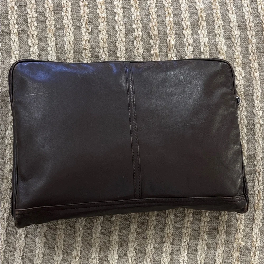 Lam brown leather