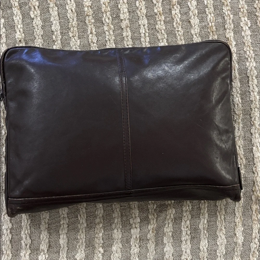 Lam brown leather