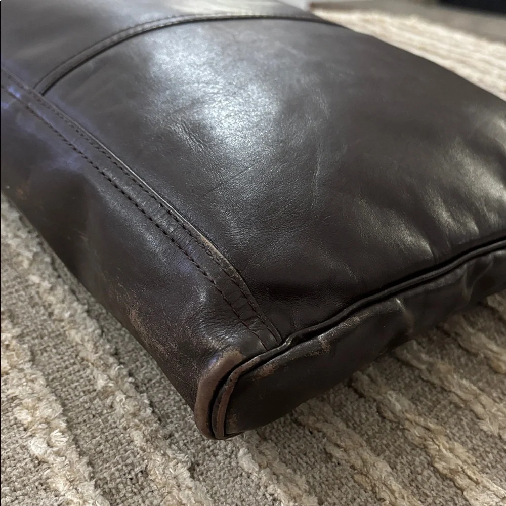 Lam brown leather