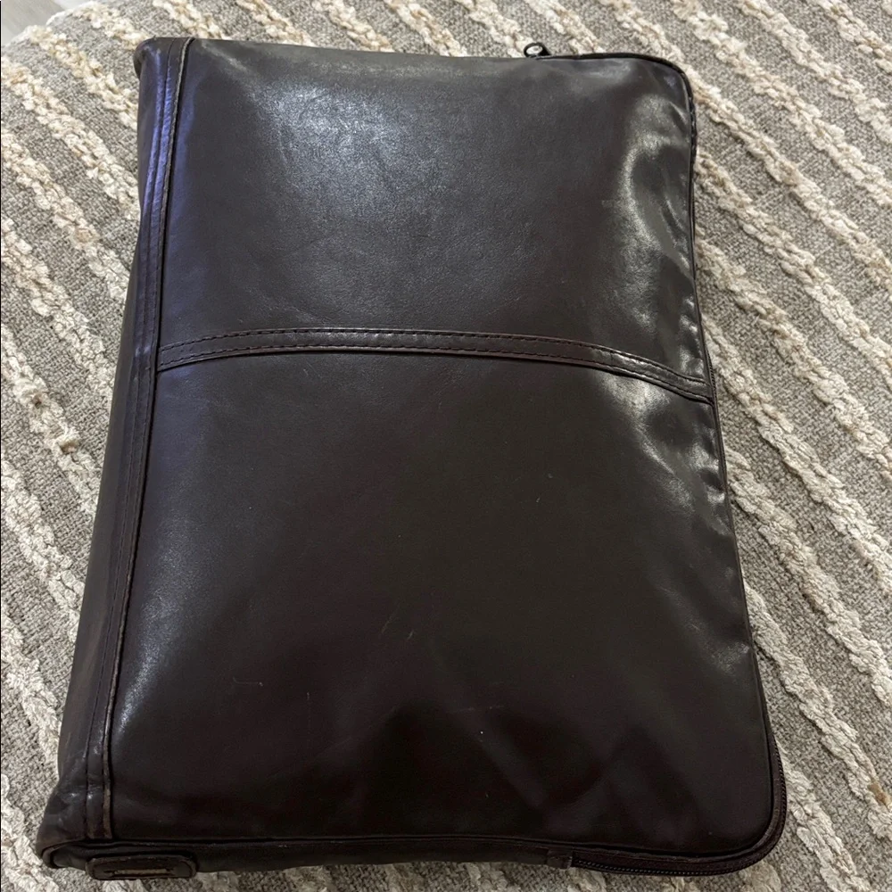 Lam brown leather