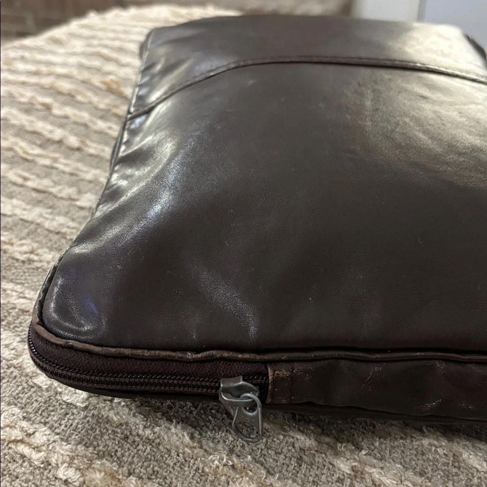 Lam brown leather