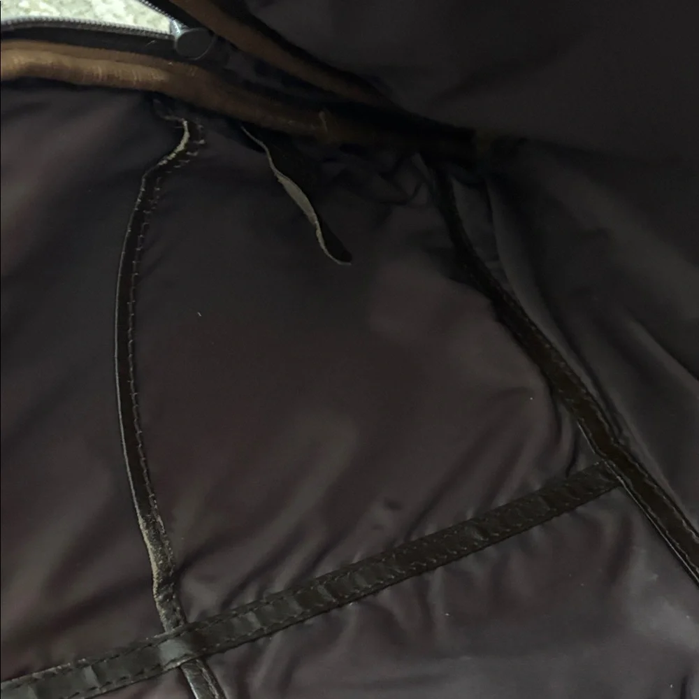 Lam brown leather