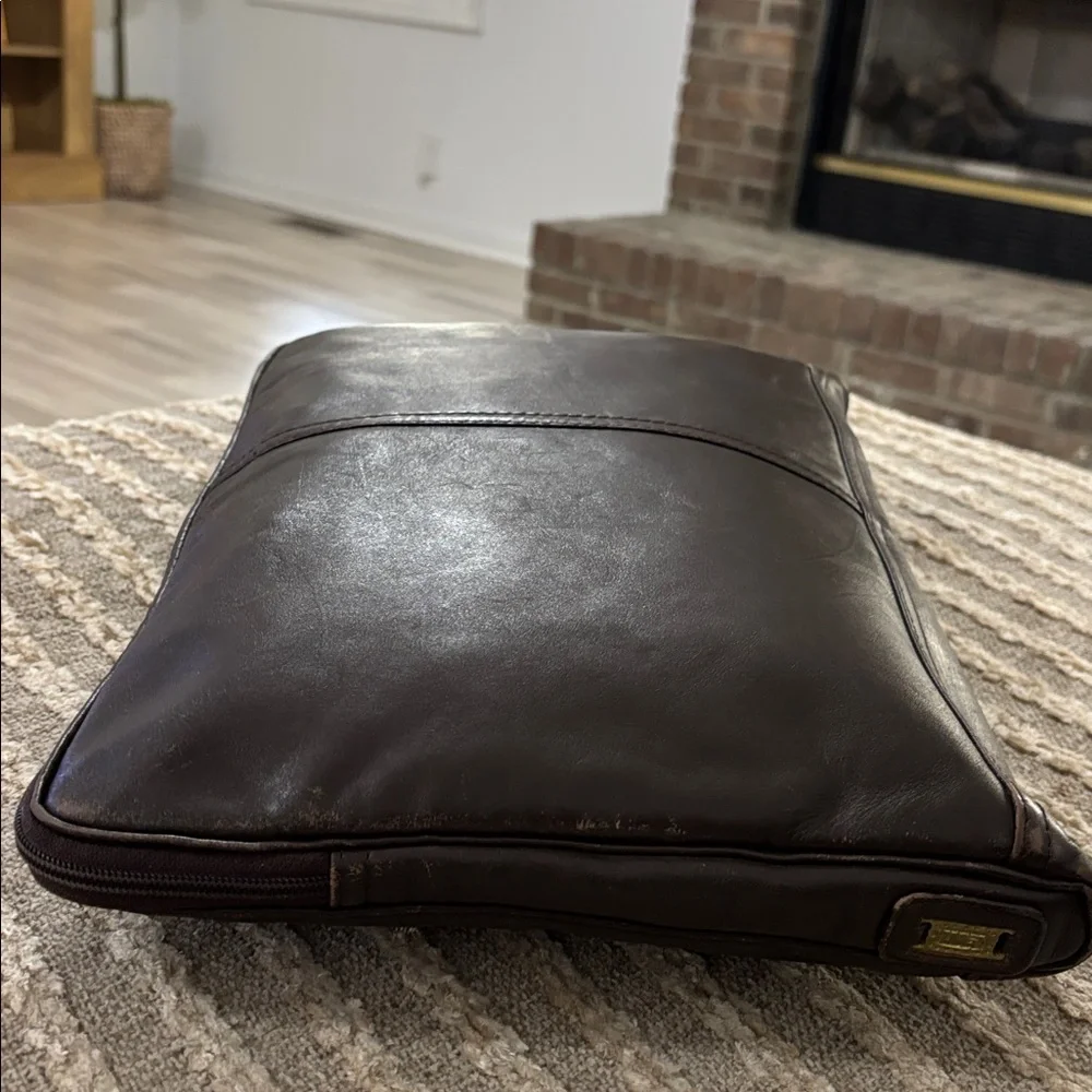 Lam brown leather