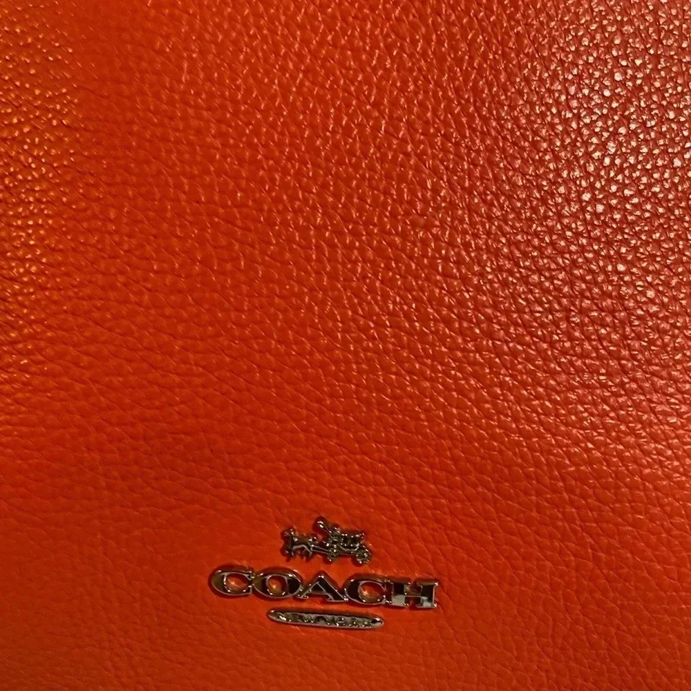 Coach coral leather