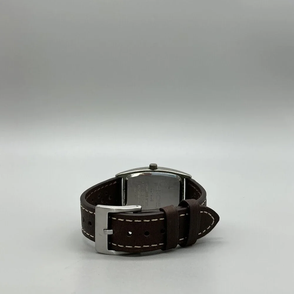 Cherokee 32-905 Womens Watch 30mm Silver Tone Moon Phase Leather Band New Batt