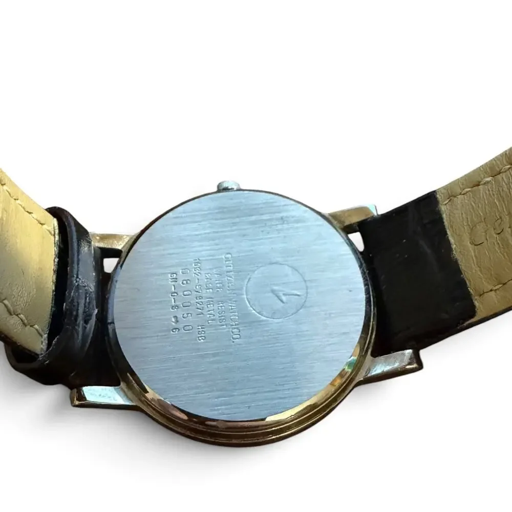 Vintage Citizen Water Resist Men's Dress Watch Base Metal Case S79271