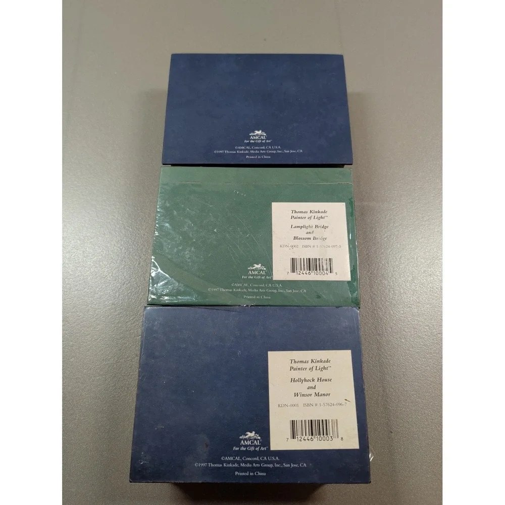 Vintage 1997 Thomas Kinkade Painter of Light Notecards Lot 3 Boxes‎ AMCAL Sealed