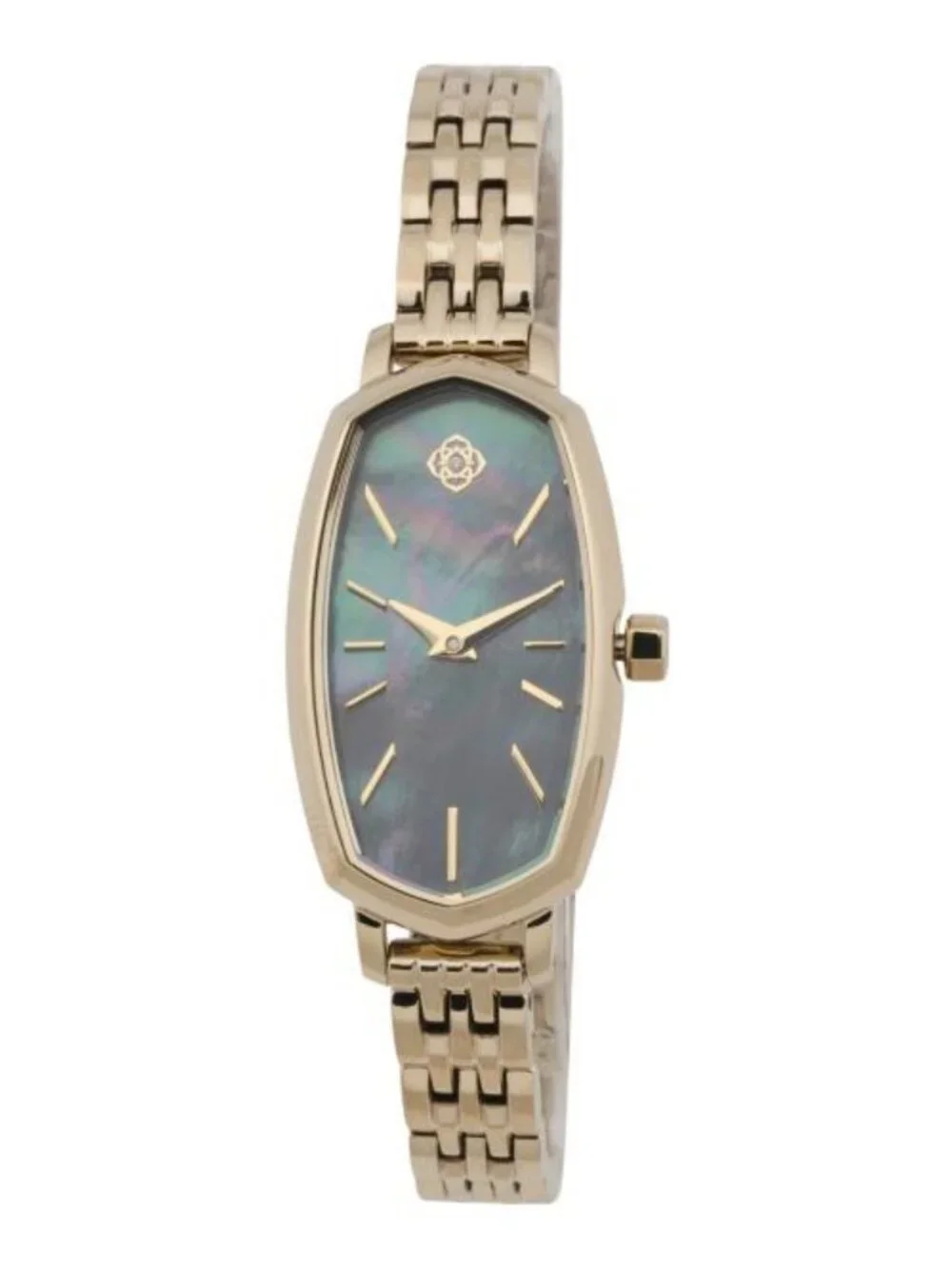 Kendra Scott Elle Two Tone Stainless Steel Watch in Black Mother-of-Pearl