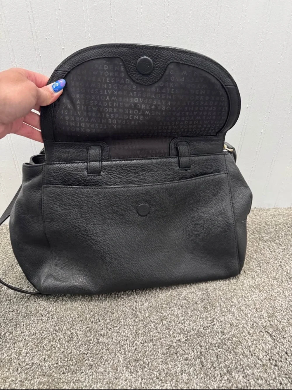 kate spade structured black