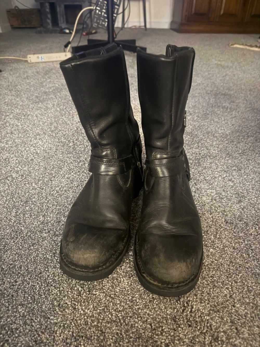 Harley-Davidson worn scuffing