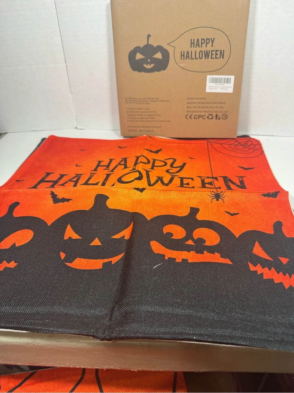 Halloween Decorative Pillow Covers Set of 4 18x18