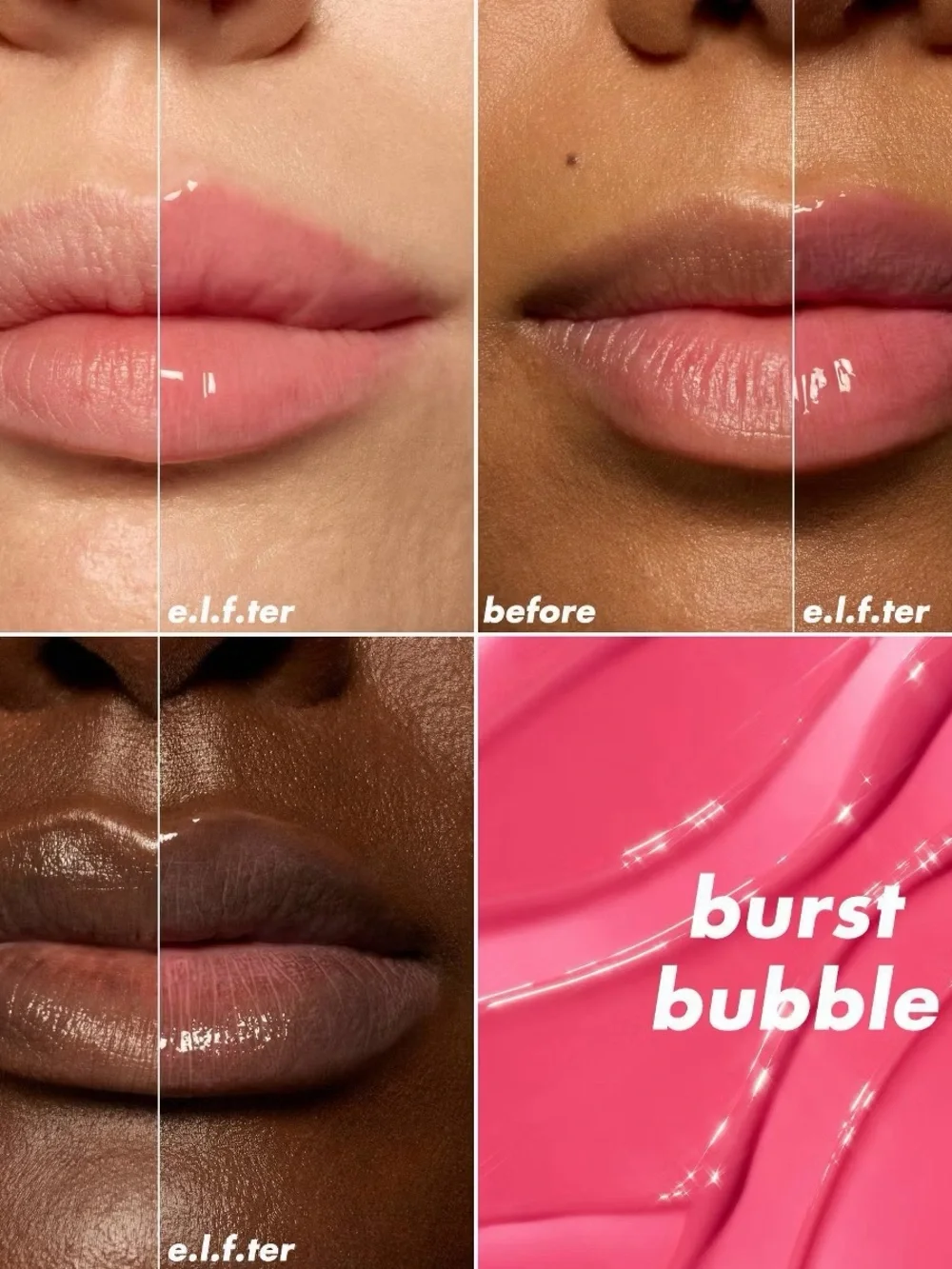 e.l.f. Glow Reviver Plumping Lip Oil – Burst Bubble – 0.25 fl oz