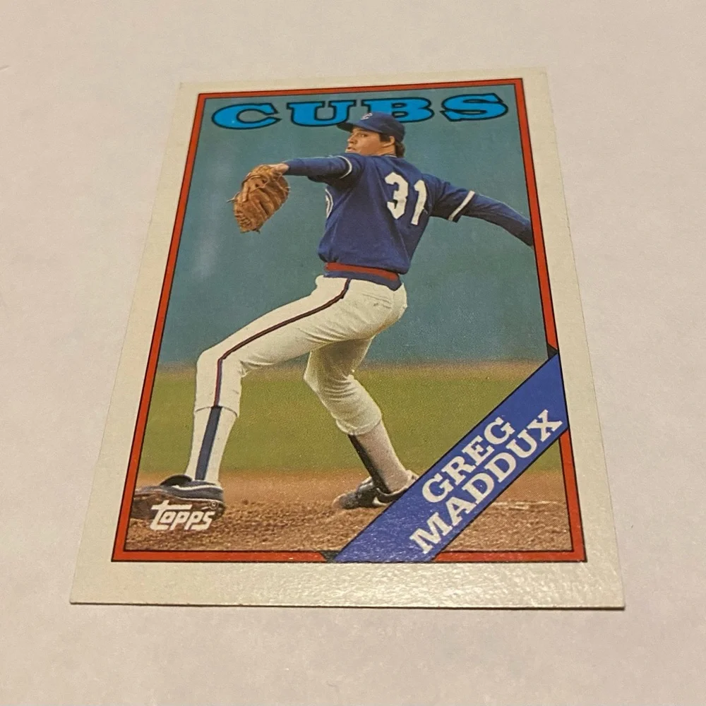 Greg Maddux 1988 Topps Baseball Card # 361 Chicago Cubs Vintage