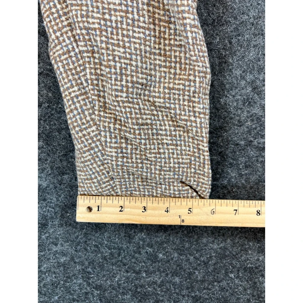 VTG 50s Brown Basketweave Coat and Overalls Set with Velvet Trim Girls Lot of 2