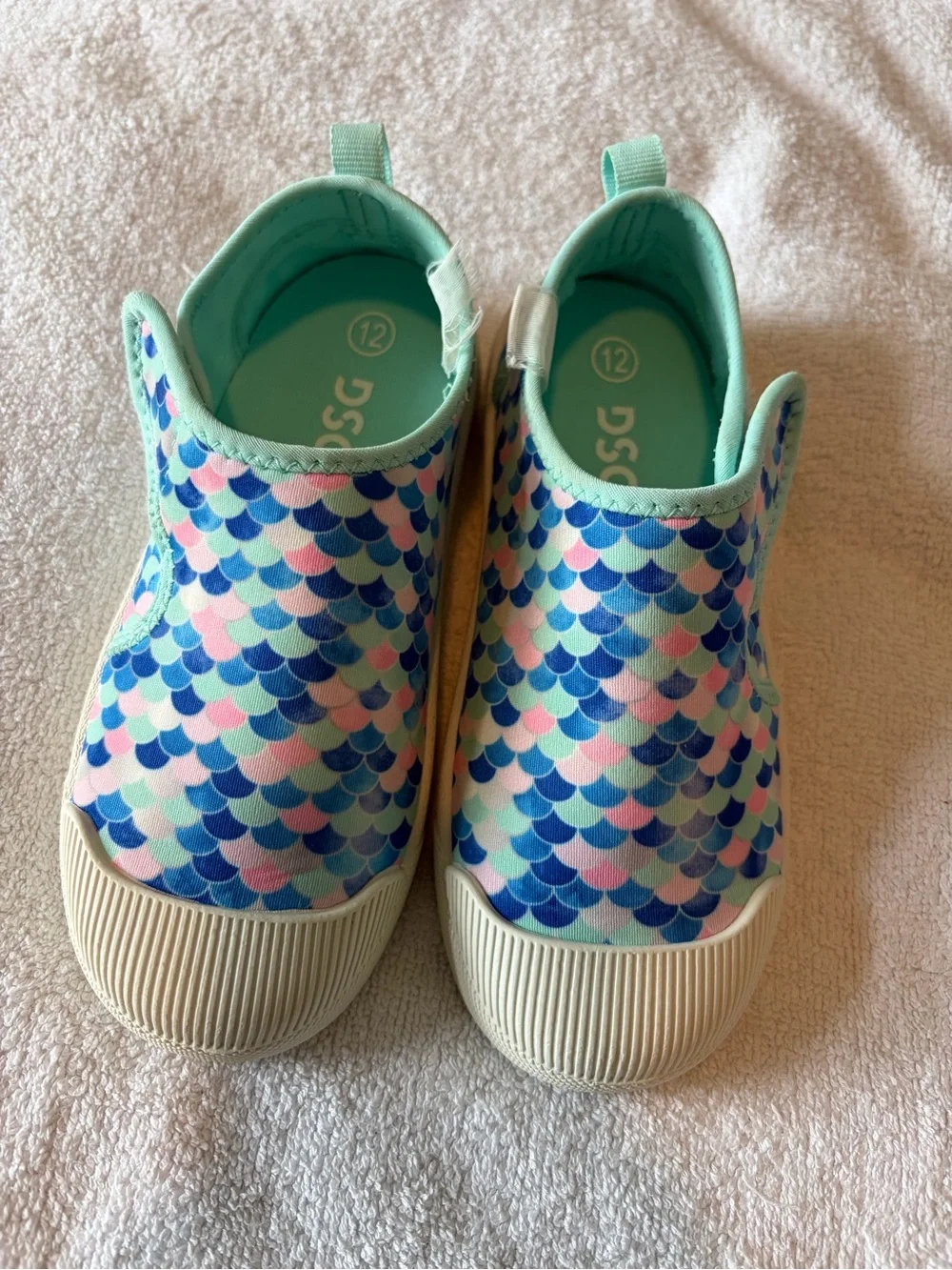 DSG Kids Water Shoes in Mint, Blue & Pink Mermaid Scale