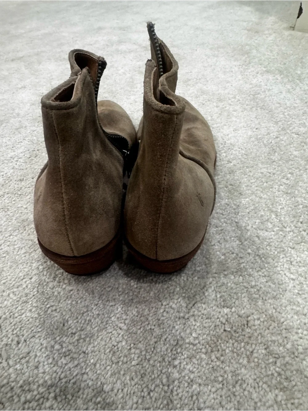 Frye ankle off worn