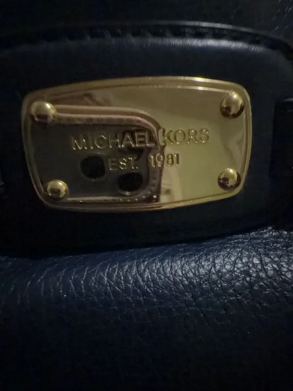 Michael Kors structured pebbled