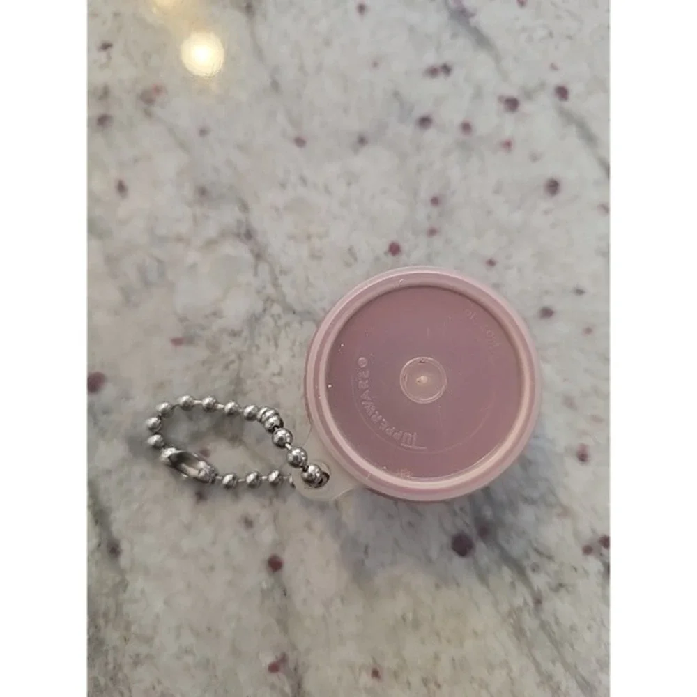 Vintage Tupperware Mini Bowl‎ Keychain 1307-4 RED 1 1/2
