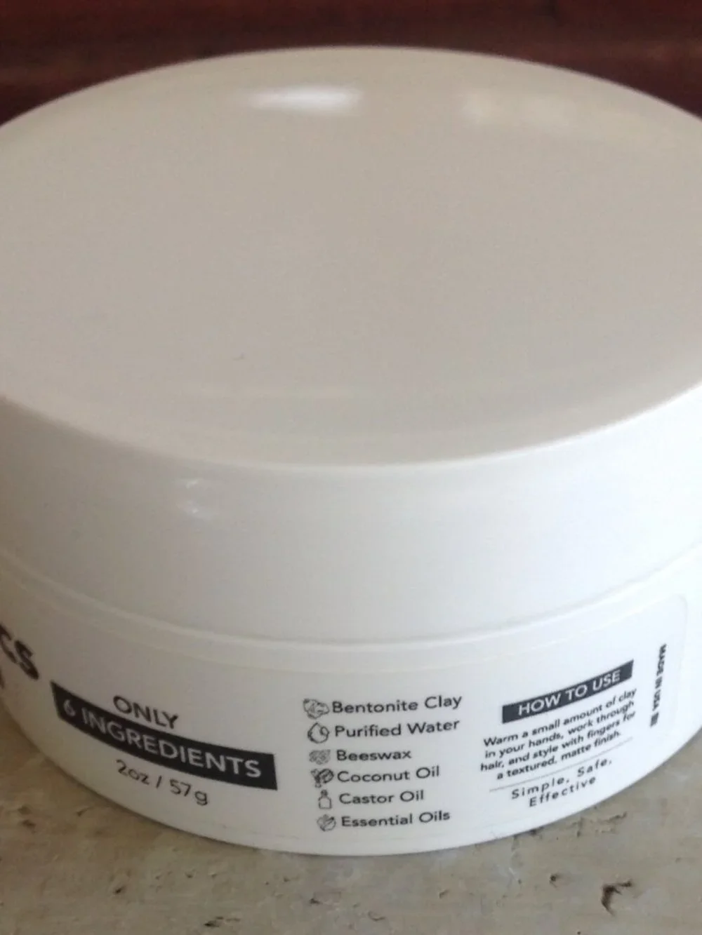 Simpletics hair clay