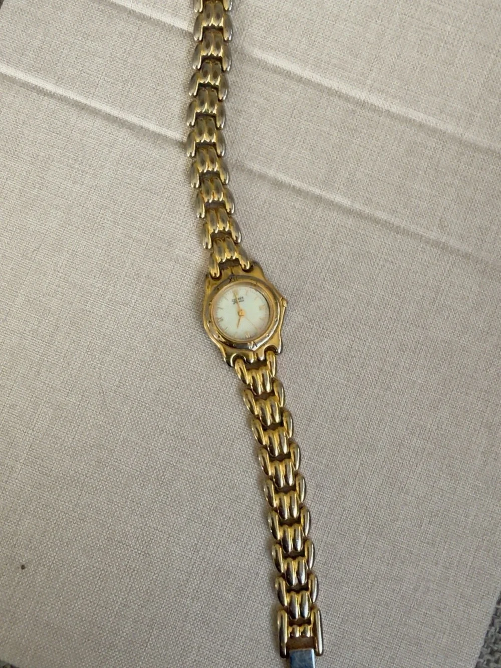 Citizen Gold-Tone Women's Bracelet Watch with White Dial