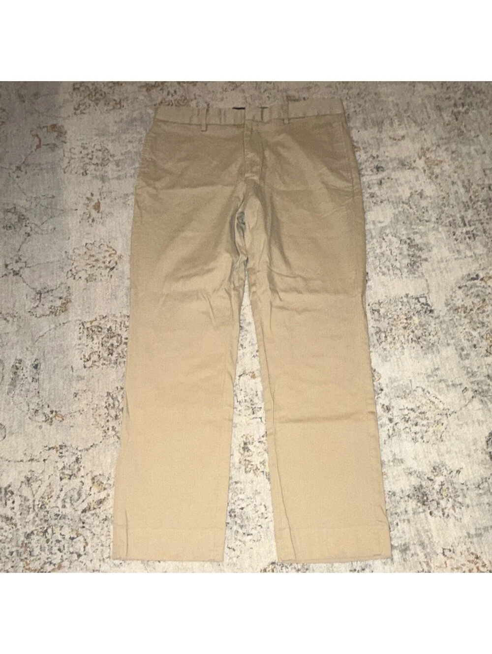 Banana Republic Men's Beige Chino Pants 33x30 Straight Regular Twill Cotton A200