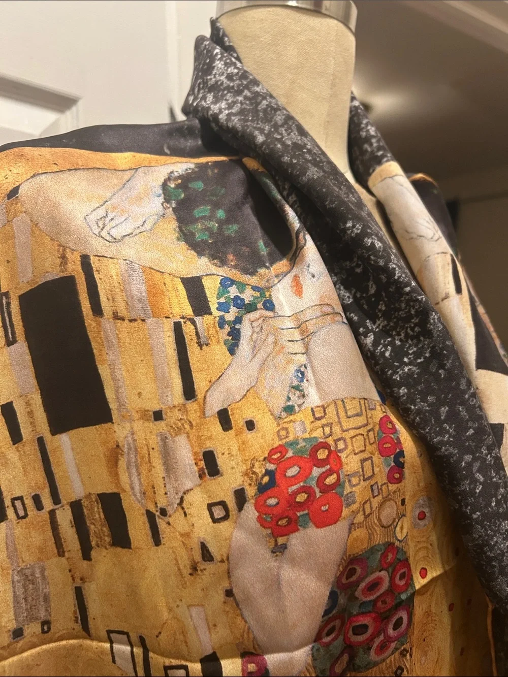 Gustav Klimt “The Kiss” Silk Scarf