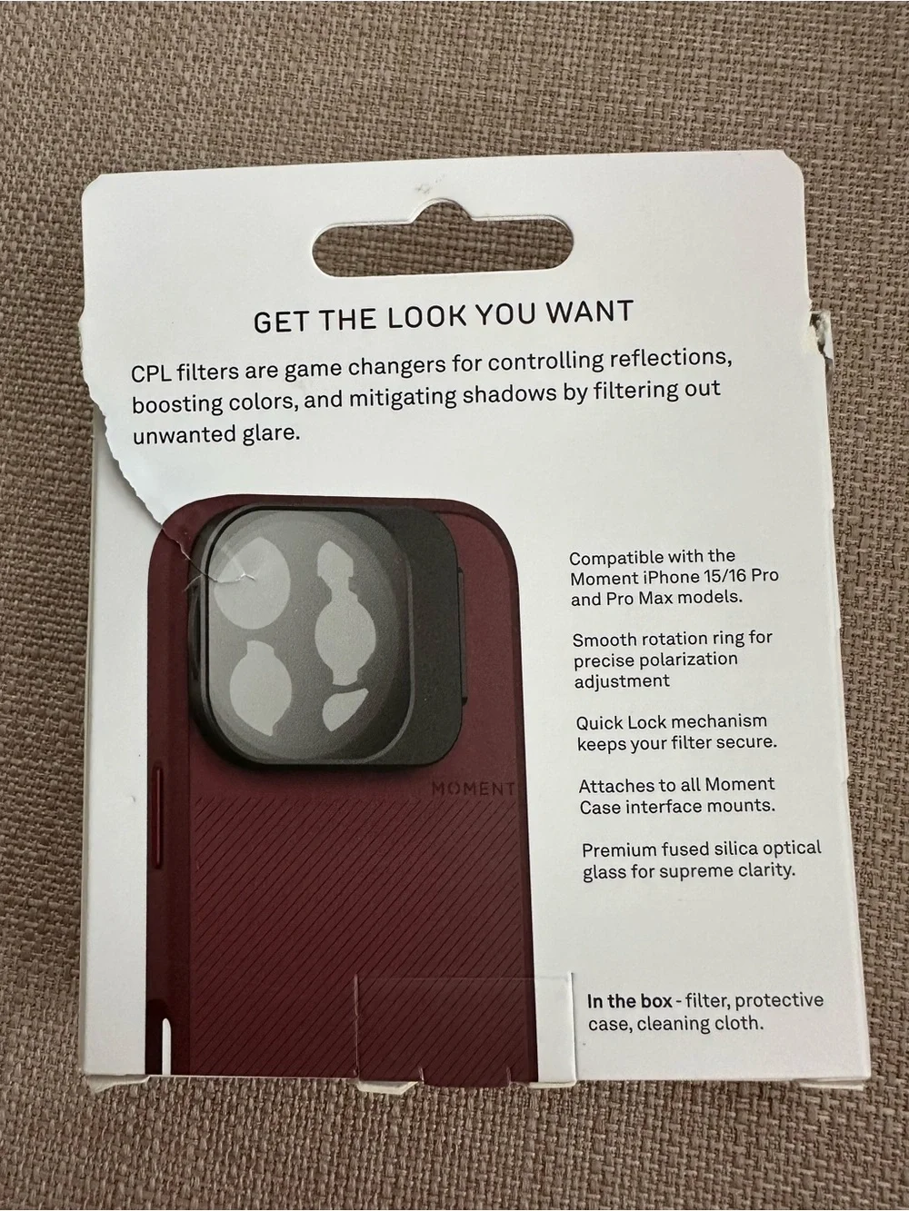 iPhone 15 Pro moment cineclear
