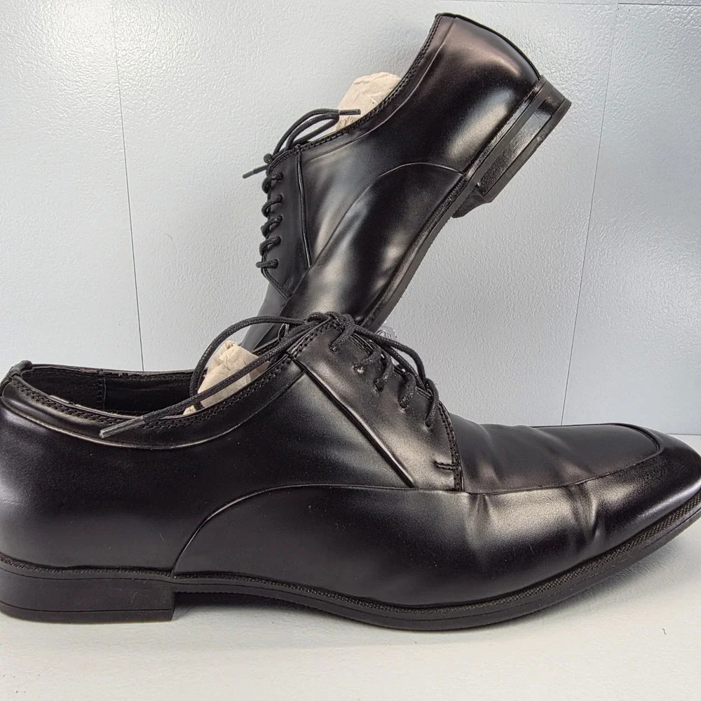 Calvin Klein Men's Black Lace‎ Up Dress Formal Oxford Shoes Hester 34F0576
