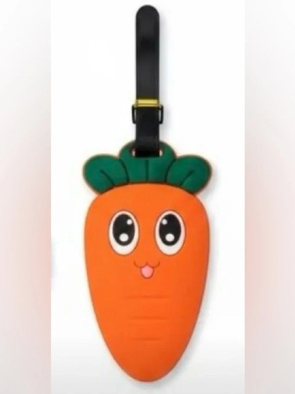 NWT Kids Carrot Rubber Luggage Tag‎ Unisex Durable Travel Vacation School