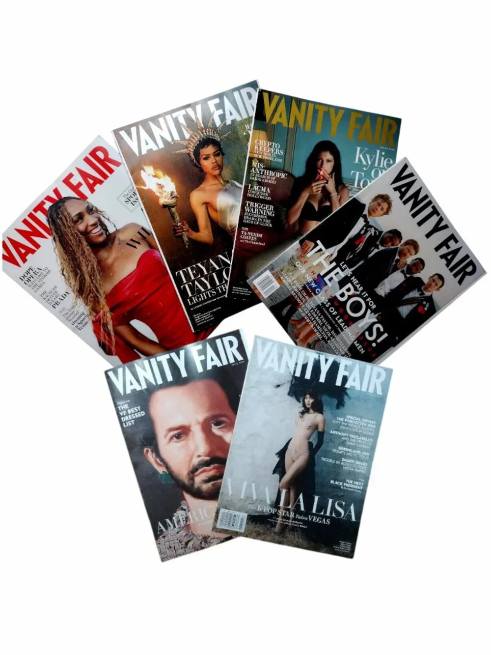 Vanity Fair 6 Issue Bundle 2026 Lisa, Marc Jacobs, Teyanna Taylor, A'Ja Wilson