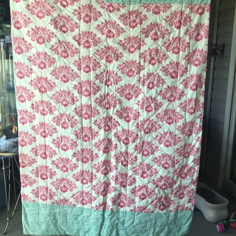 Hand Crafted ‘round three quilt