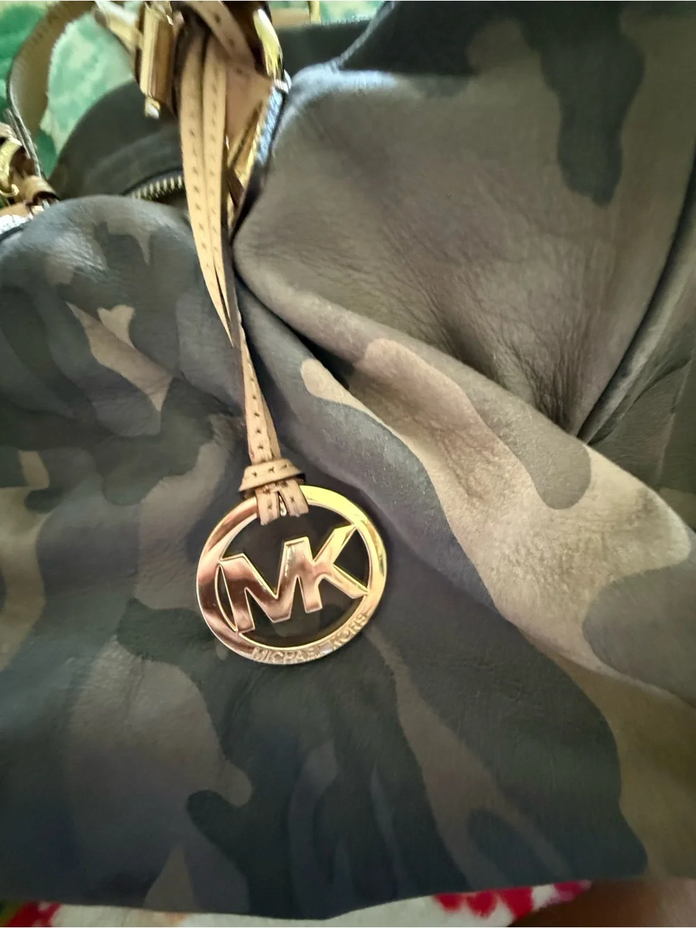 Michael Kors Camo Hobo Shoulder Bag — Disclosed Condition