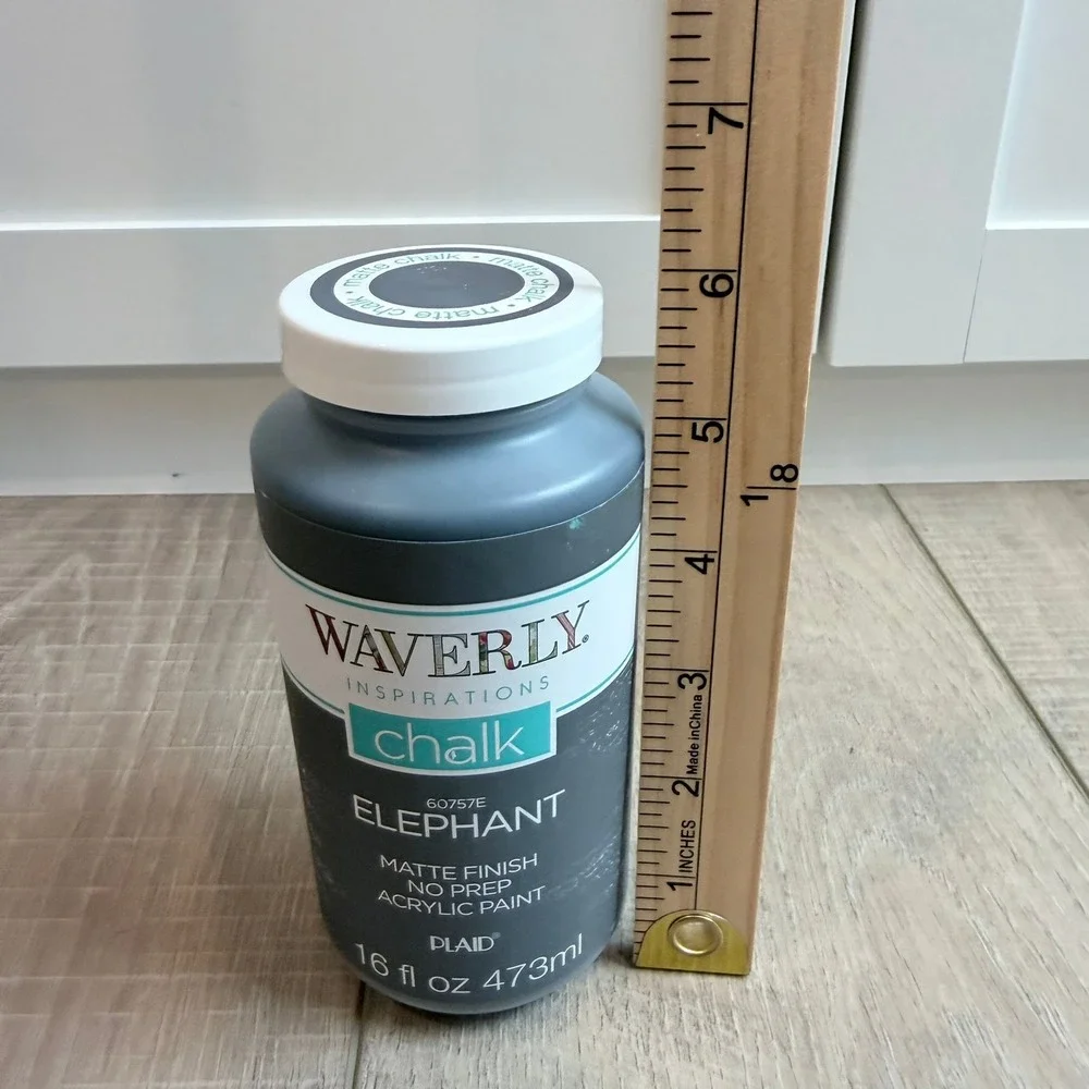 Waverly Inspirations Chalk Paint Elephant 16oz Grey Matte Finish No Prep 60757E