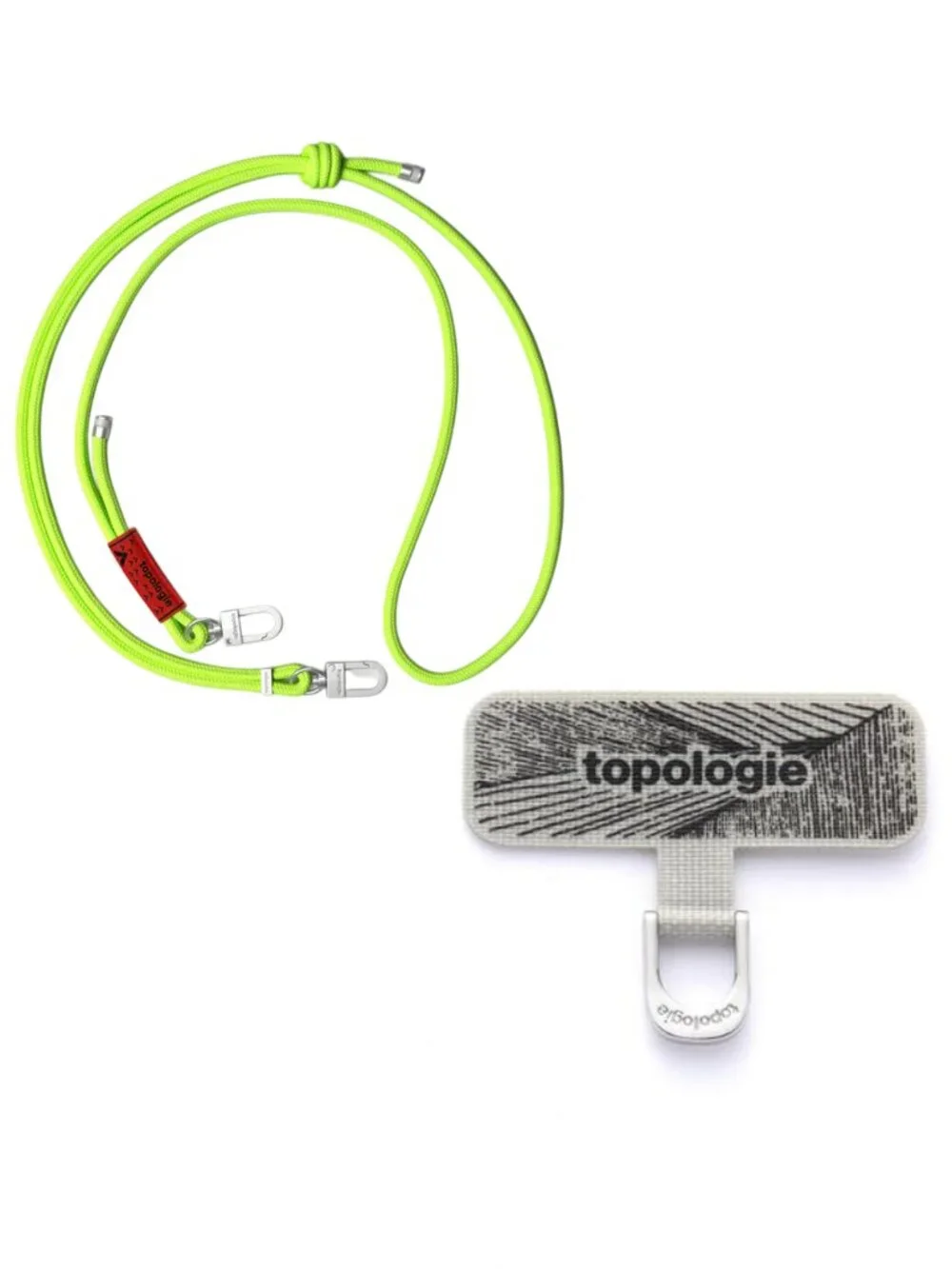 Topologie 6mm Rope Crossbody Adjustable Strap w/ Phone Case Adapter Hook Ring