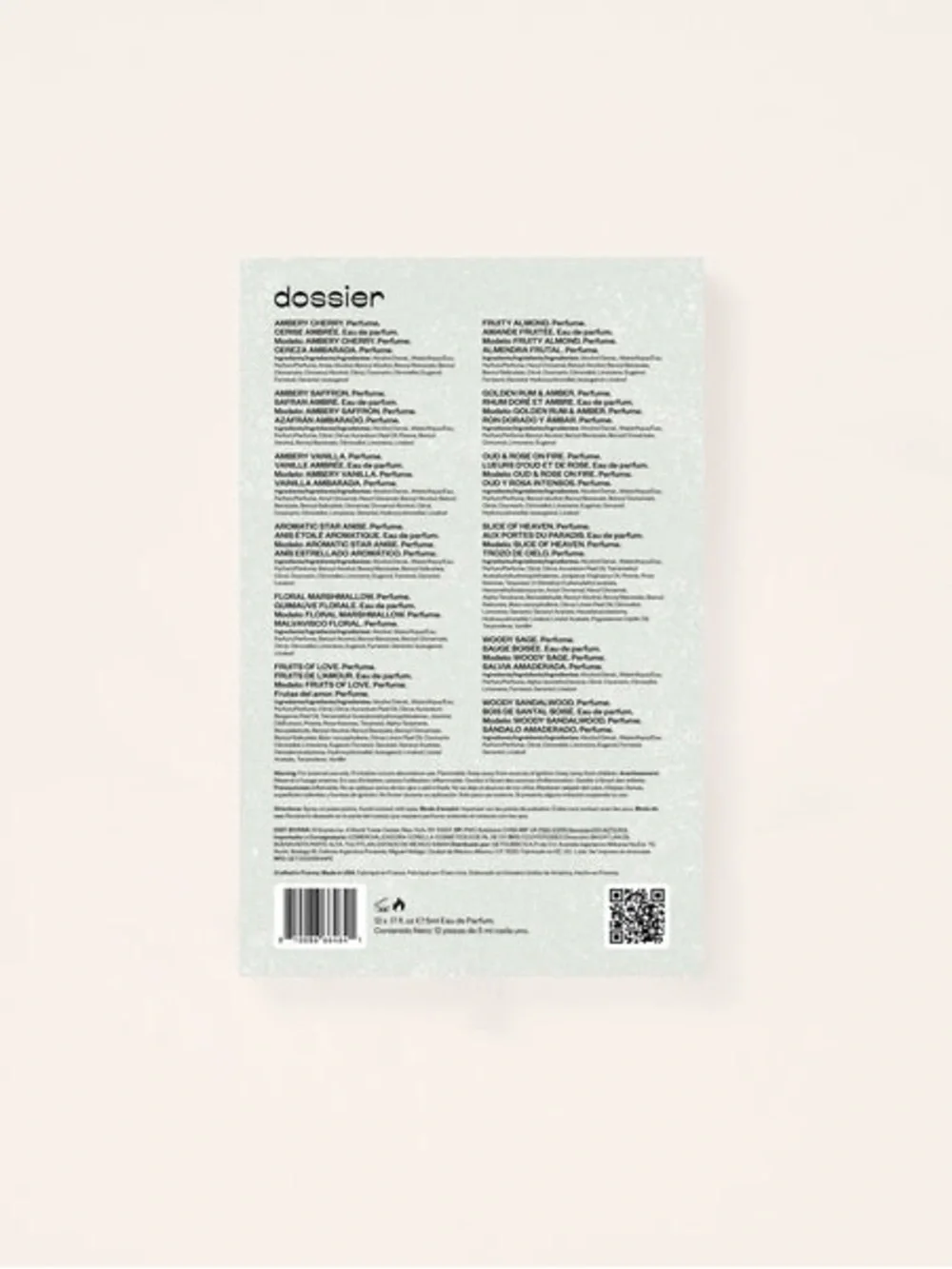 Dossier holiday scent