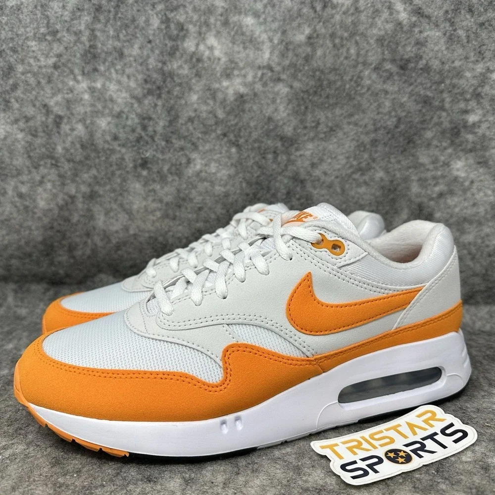 Nike Air Max 1 '86 OG Golf Shoes Mens Sz 9.5 White Orange Big Bubble DV1403-118