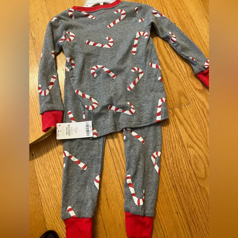 - Candy cane pajama set holiday Christmas
