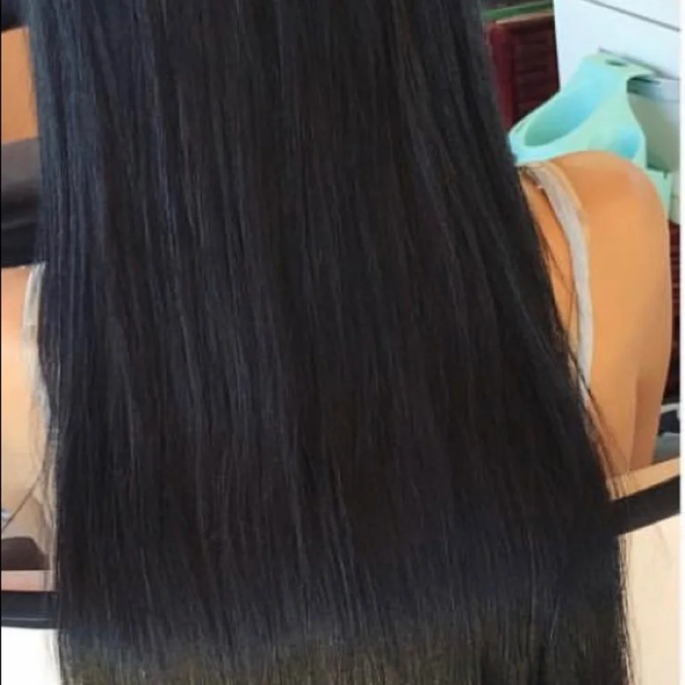 human hair clipin black