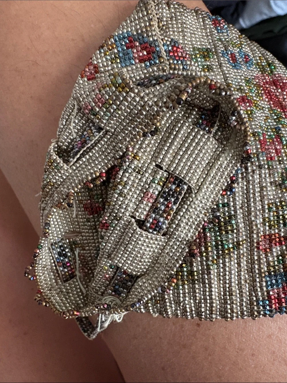 Vintage unlined fringed